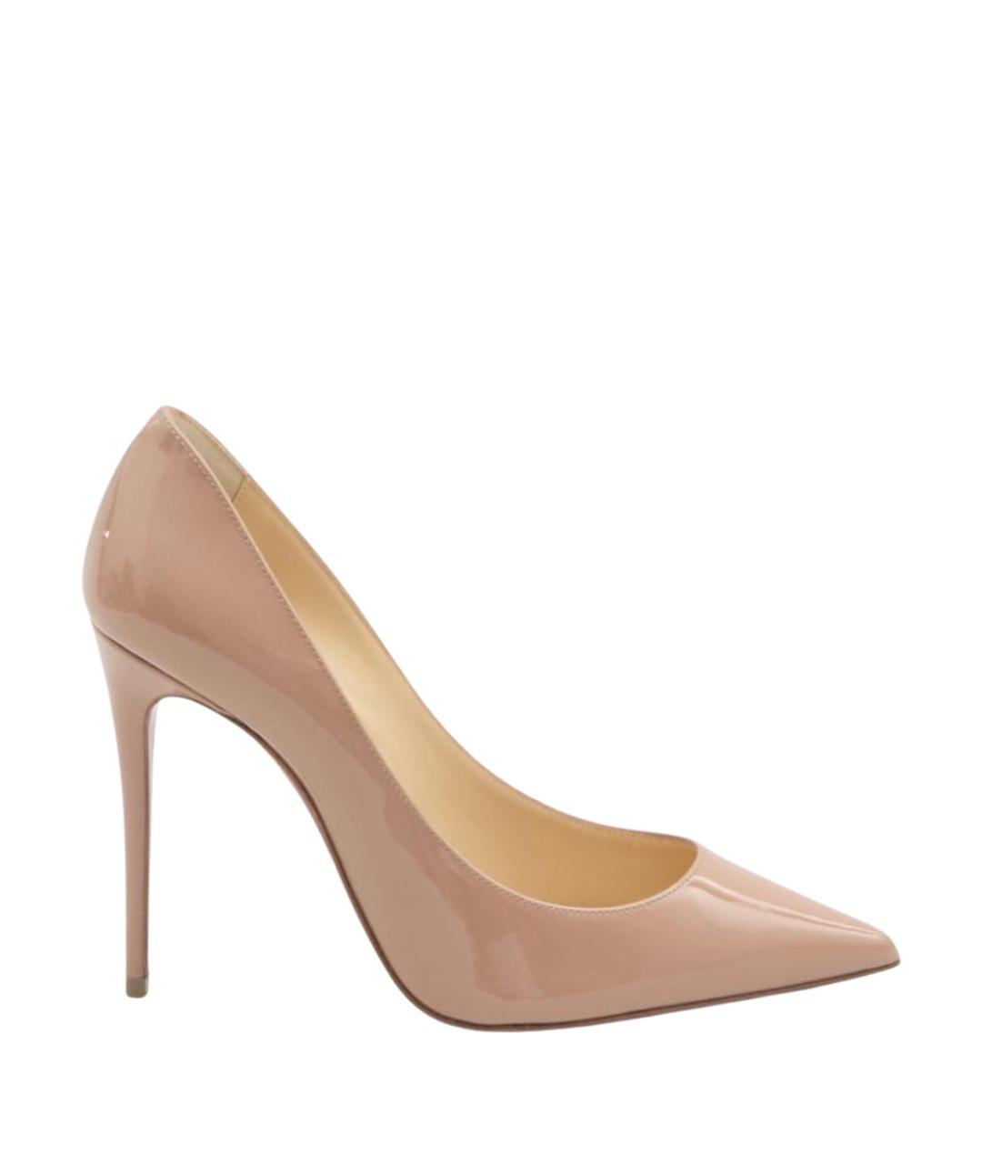 CHRISTIAN LOUBOUTIN Розовые кожаные туфли, фото 1