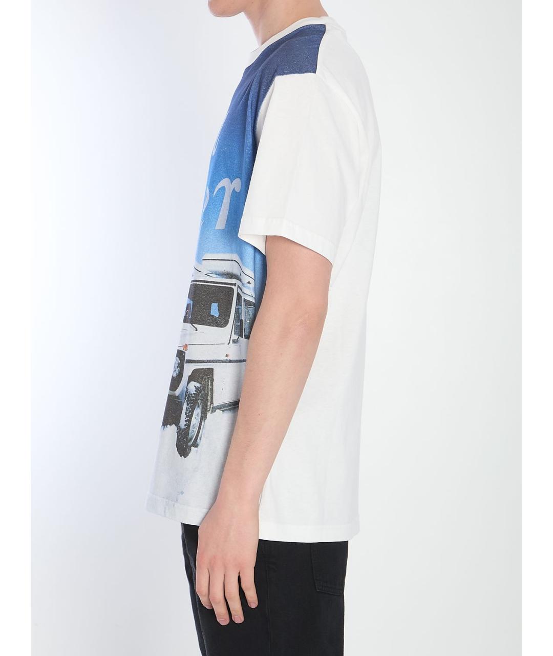 MONCLER Белая хлопковая футболка, фото 4