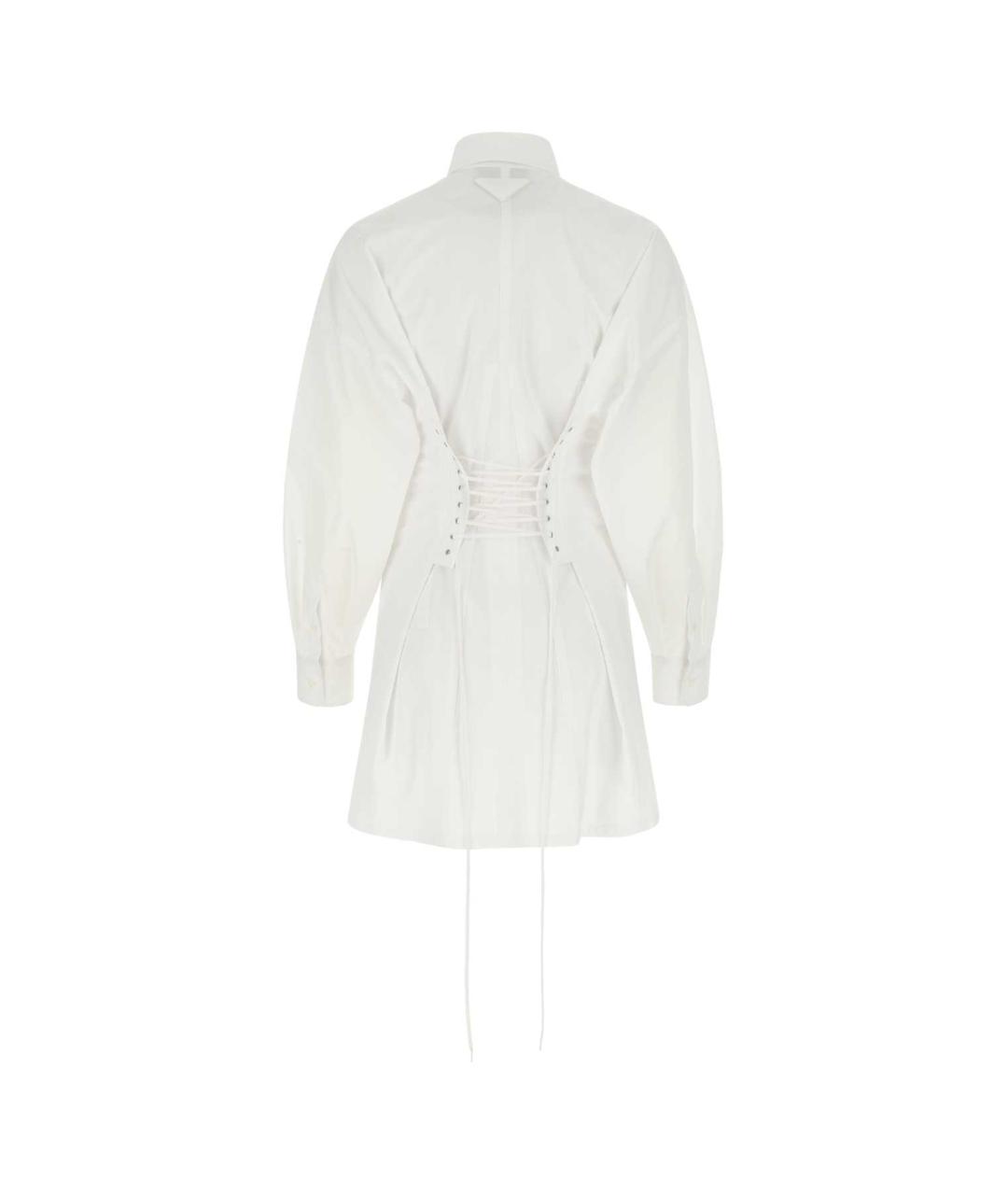 PRADA Белое хлопковое повседневное платье, фото 2