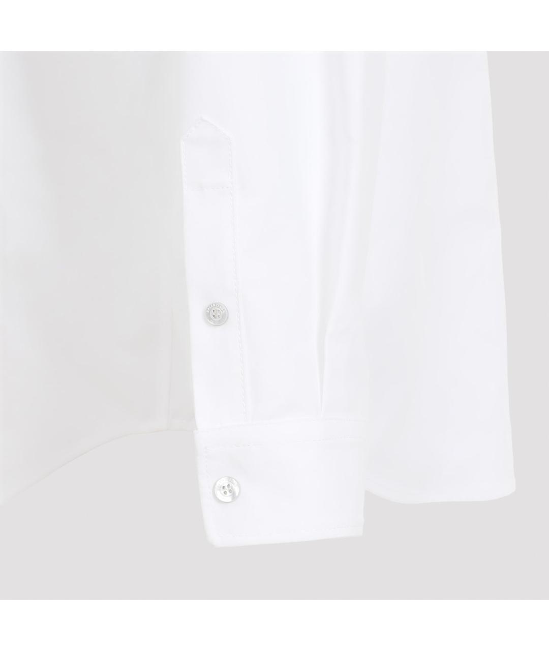 BALENCIAGA Белая хлопковая рубашка, фото 5