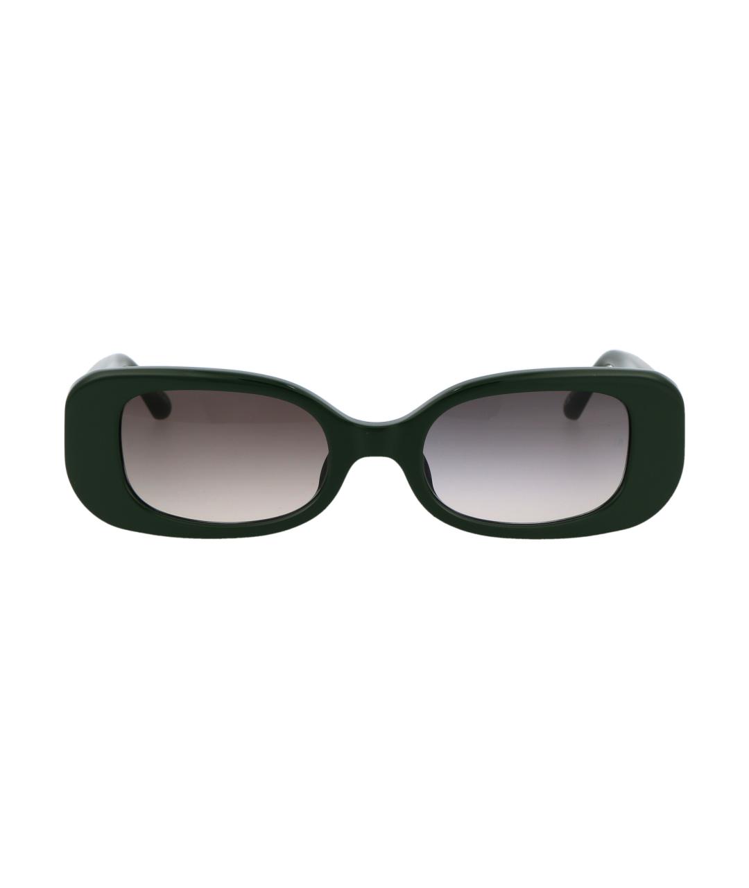 LINDA FARROW Серые пластиковые солнцезащитные очки, фото 2