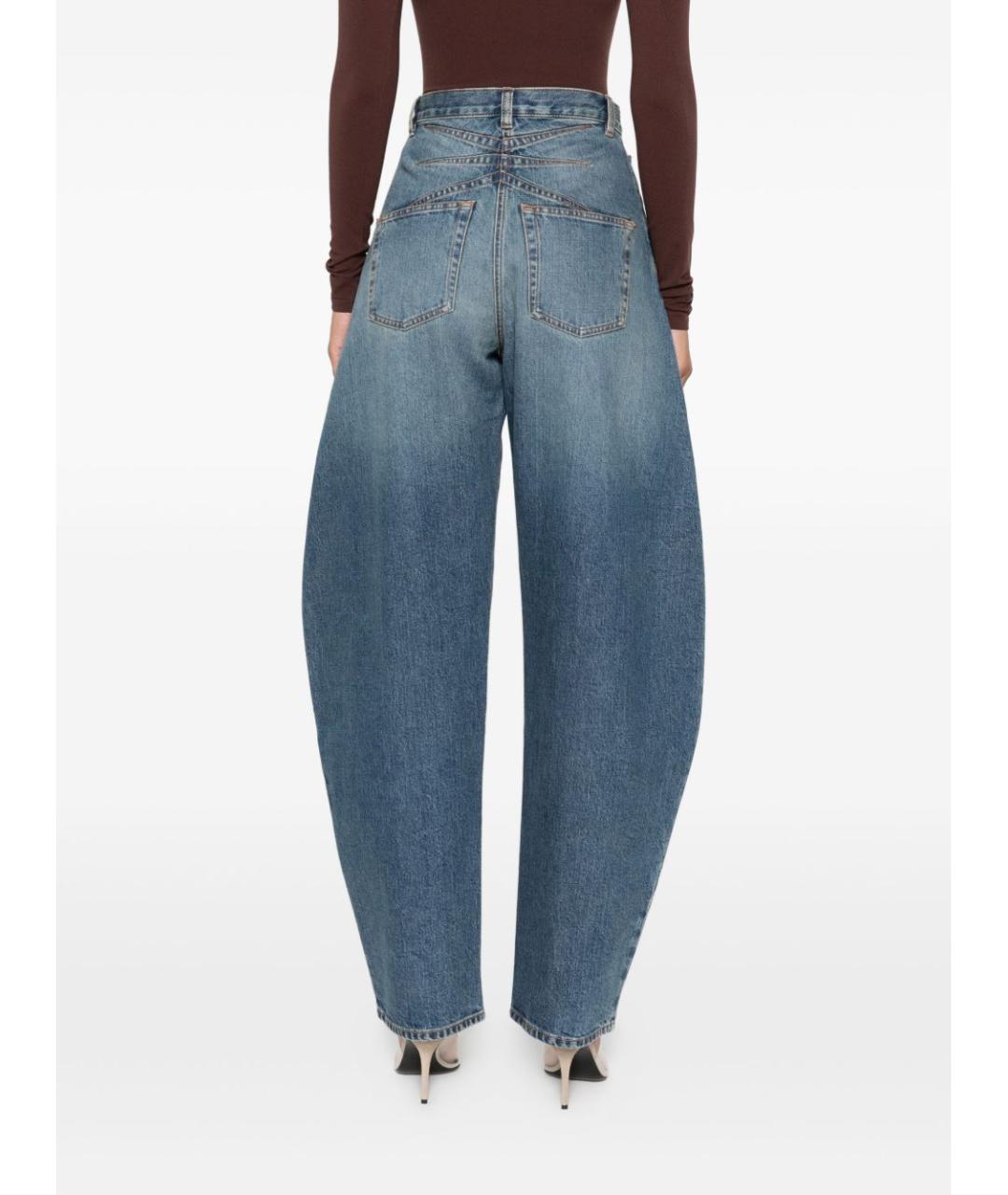 ALAIA Синие хлопковые прямые джинсы, фото 3