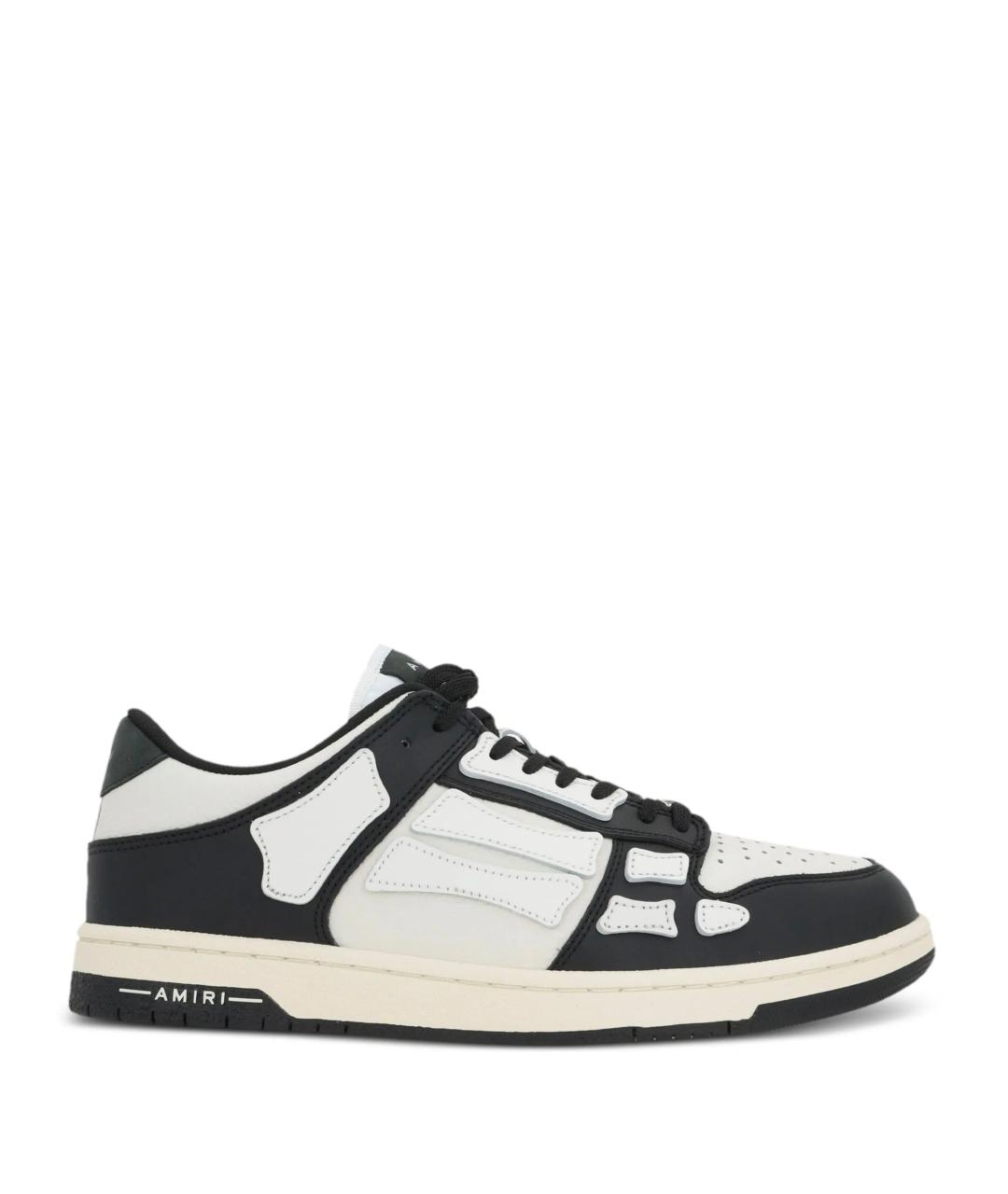 AMIRI Белые кожаные низкие кроссовки / кеды, фото 1