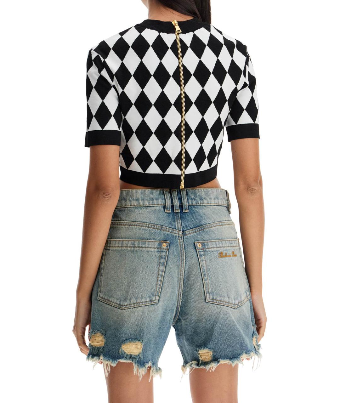 BALMAIN Мульти полиэстеровый джемпер / свитер, фото 3