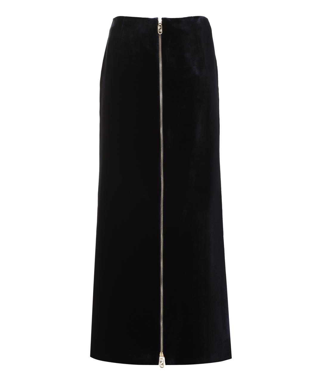 FENDI Синяя юбка миди, фото 2