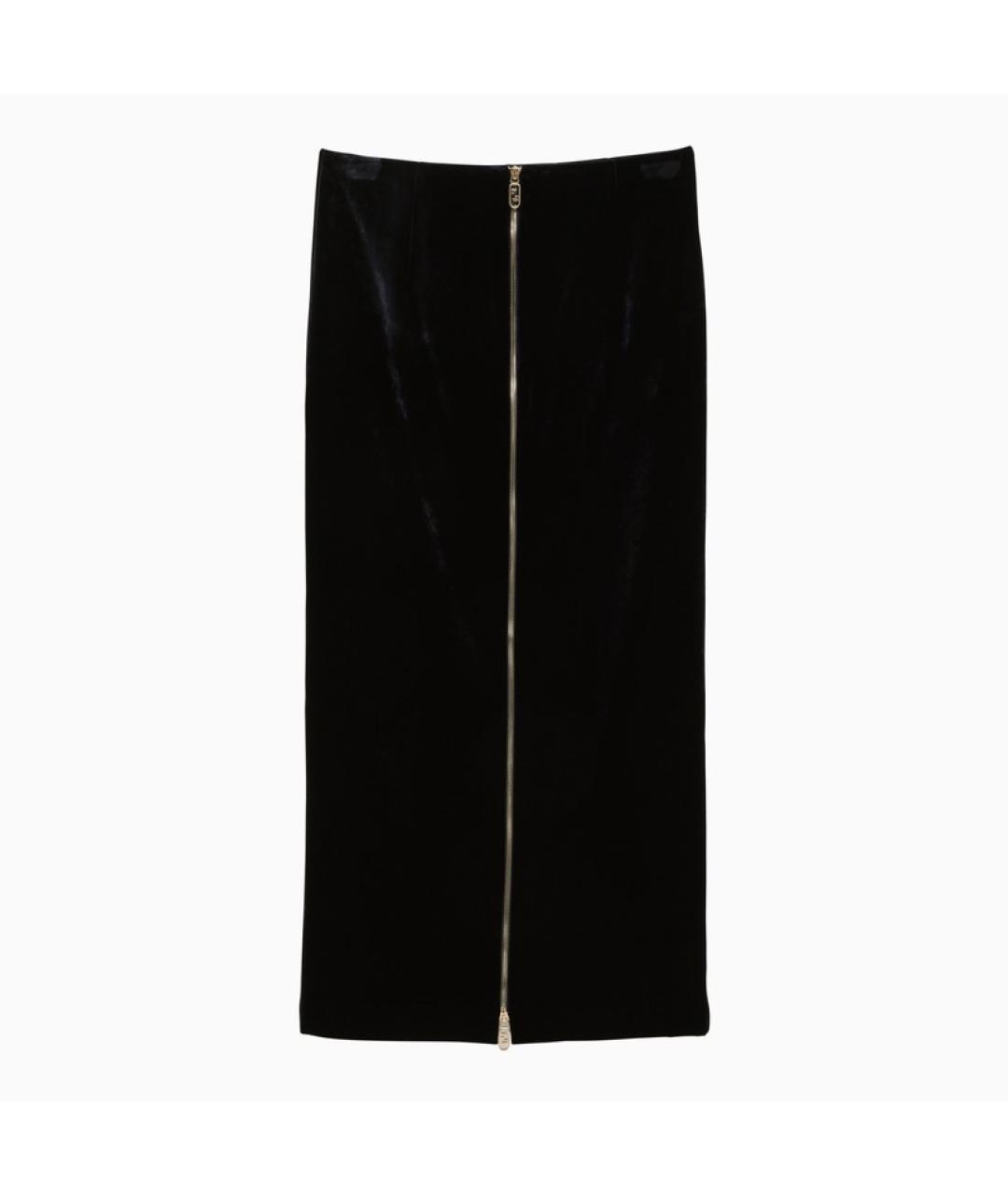 FENDI Синяя юбка миди, фото 3