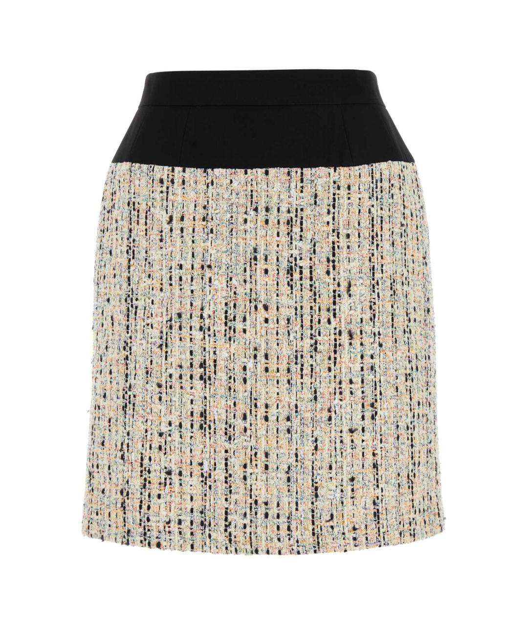 ALEXANDER MCQUEEN Мульти полиэстеровая юбка мини, фото 1