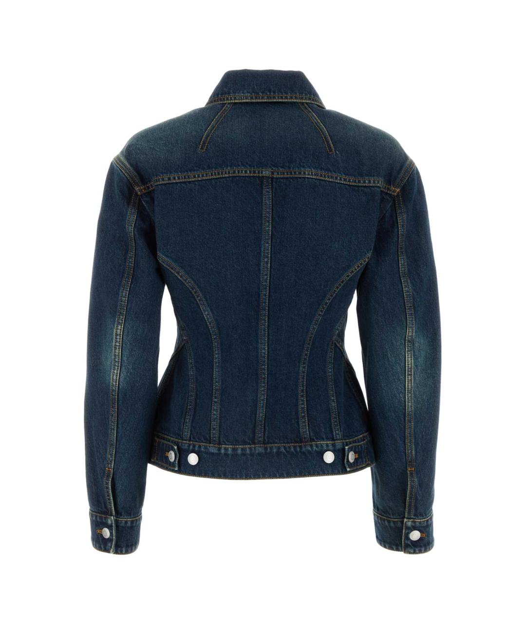 ALEXANDER MCQUEEN Синяя хлопковая куртка, фото 2