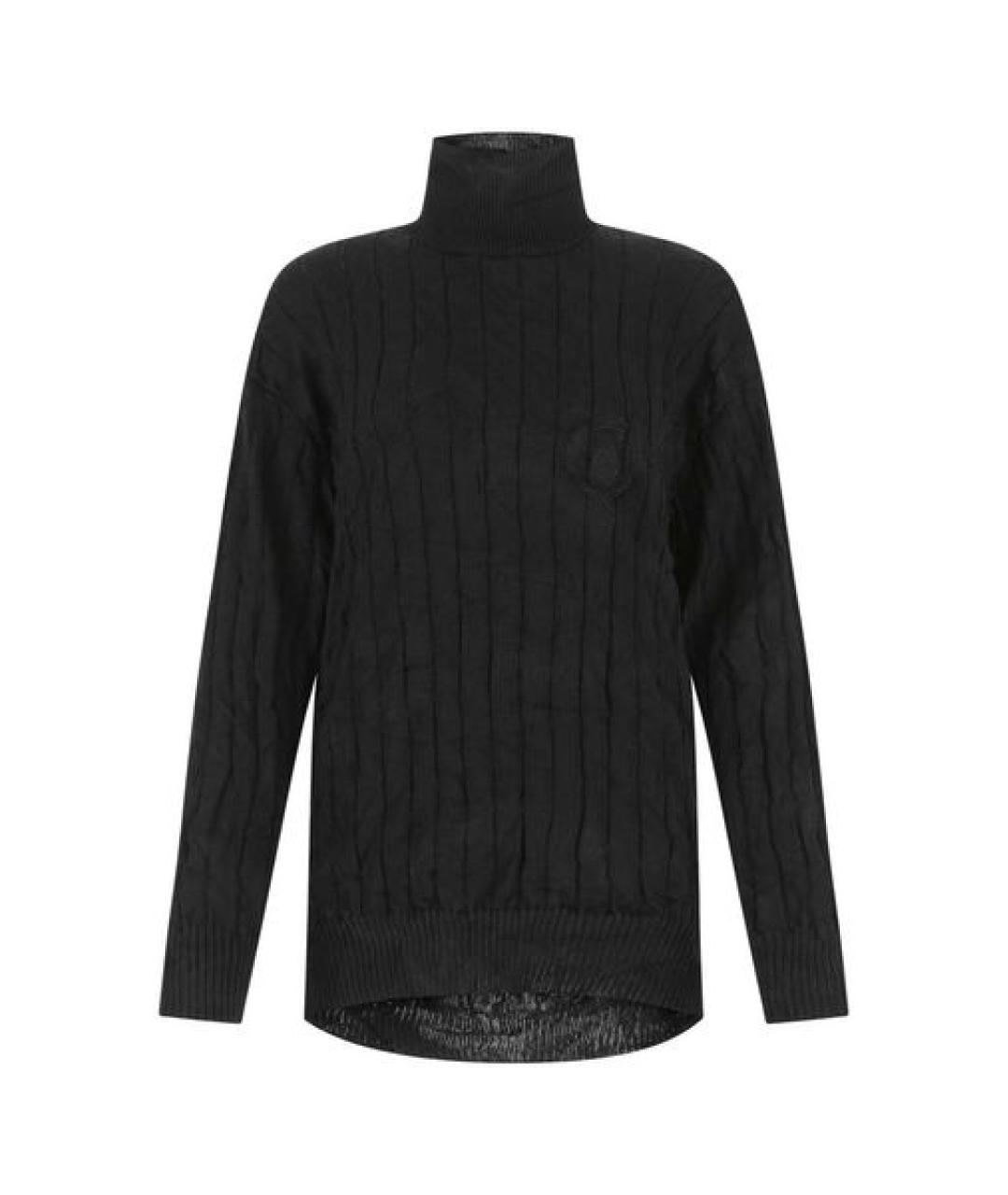 BALENCIAGA Черный шелковый джемпер / свитер, фото 1