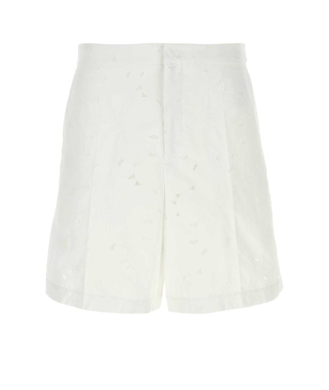 VALENTINO Белые хлопковые шорты, фото 1