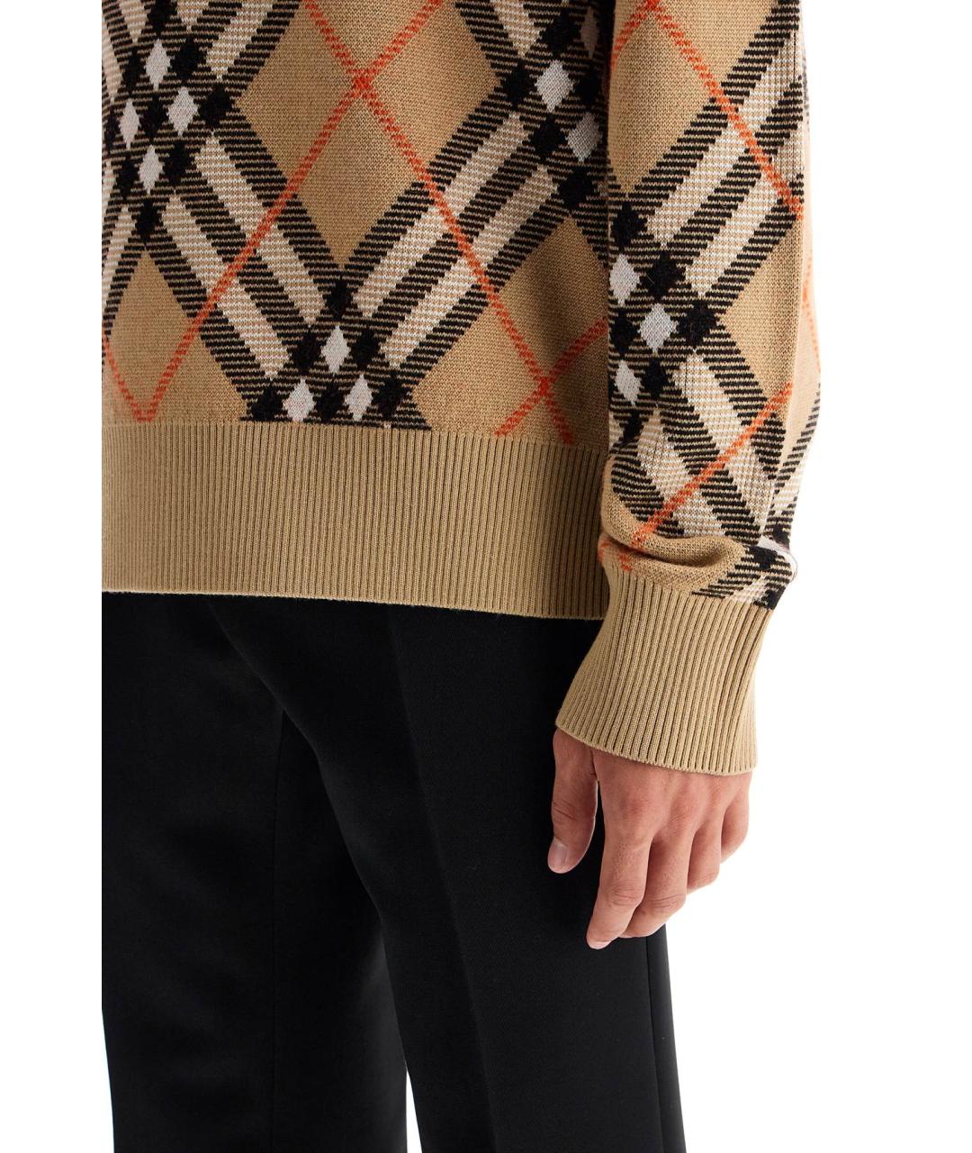 BURBERRY Мульти шерстяной джемпер / свитер, фото 4