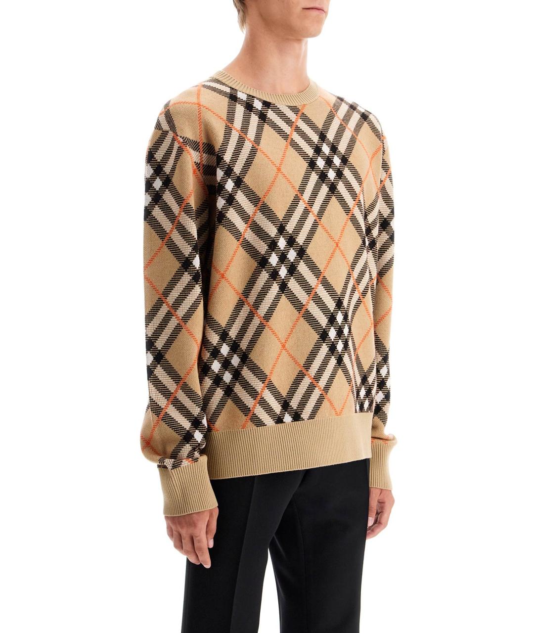 BURBERRY Мульти шерстяной джемпер / свитер, фото 2