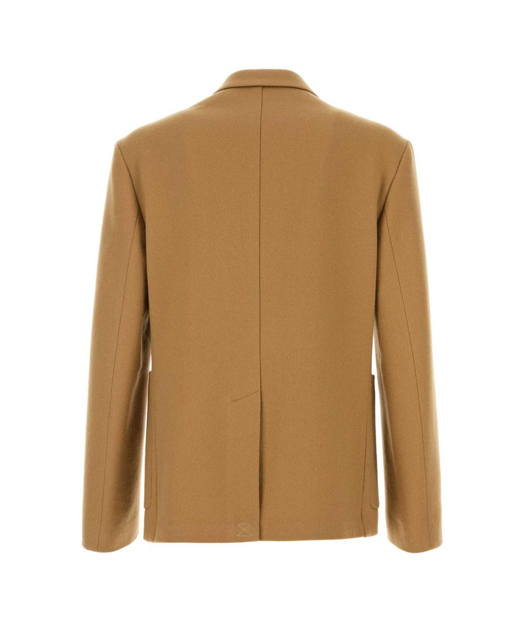 DRIES VAN NOTEN Бежевый шерстяной пиджак, фото 2