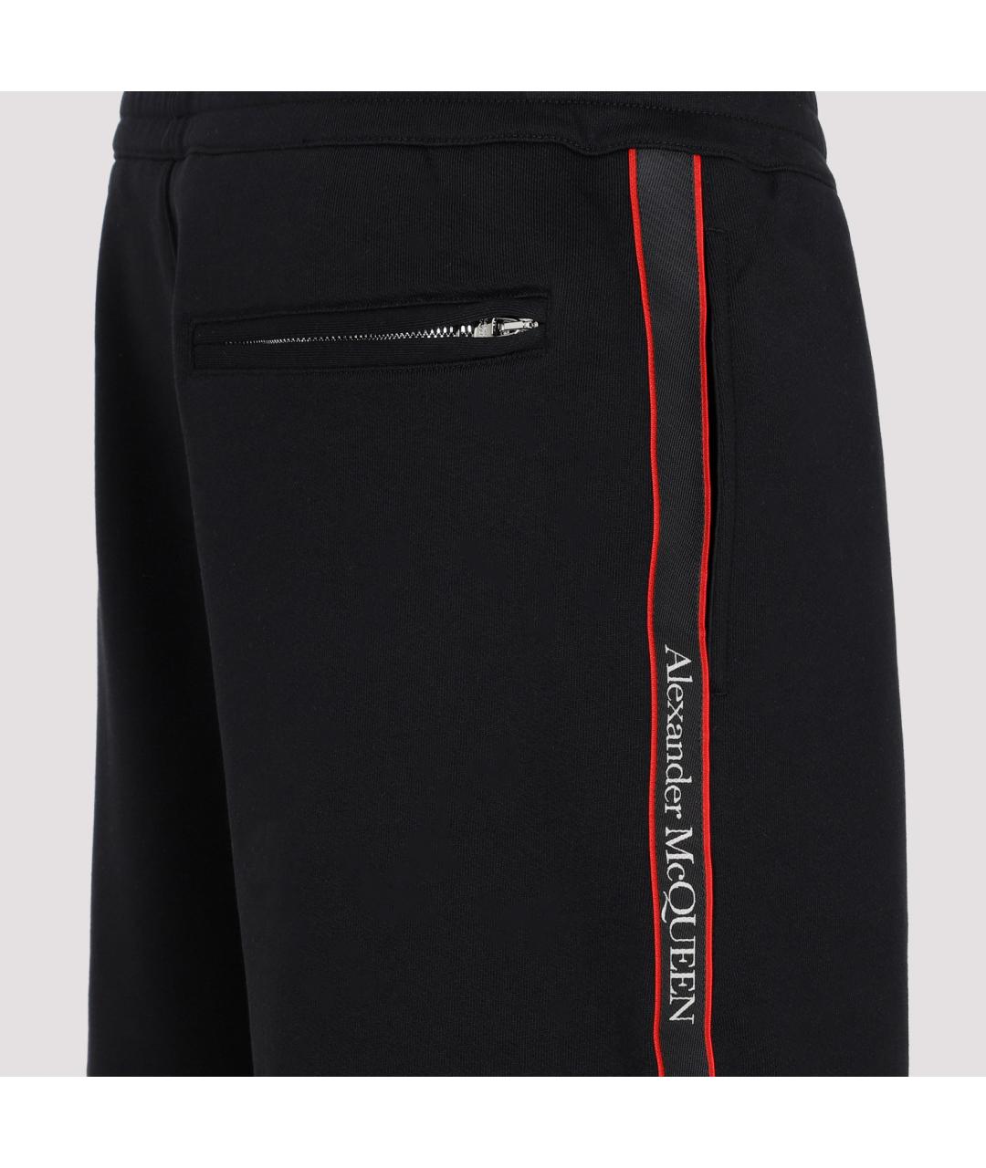 ALEXANDER MCQUEEN Черные хлопковые шорты, фото 4