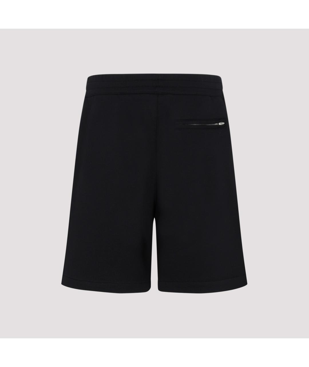 ALEXANDER MCQUEEN Черные хлопковые шорты, фото 2