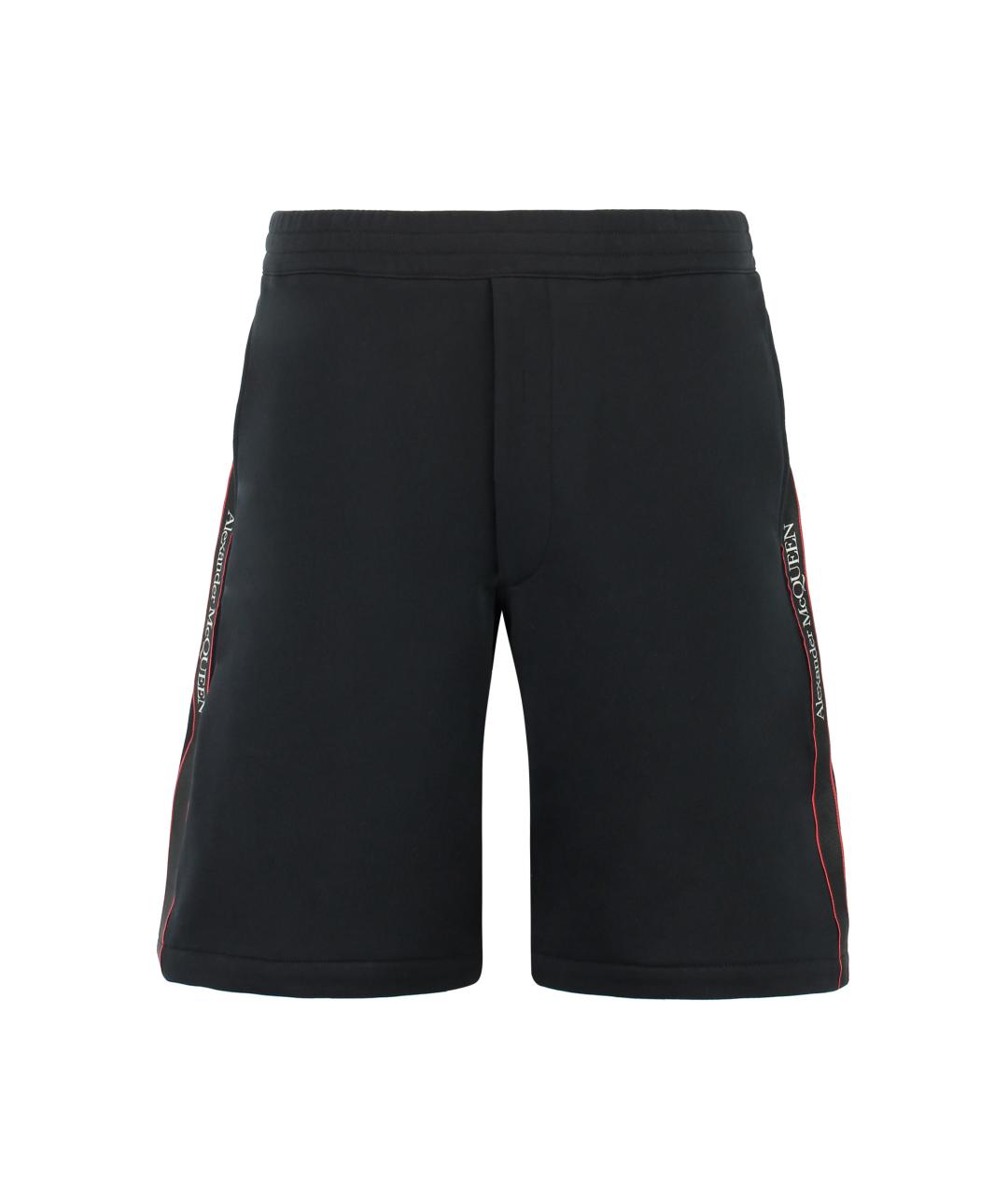ALEXANDER MCQUEEN Черные хлопковые шорты, фото 1