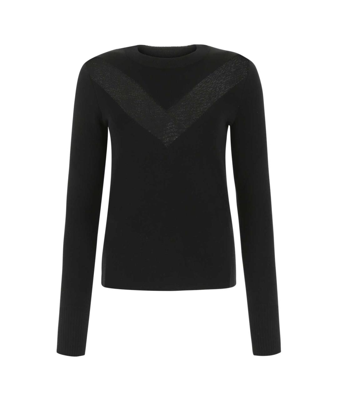 ALEXANDER MCQUEEN Черный шерстяной джемпер / свитер, фото 1