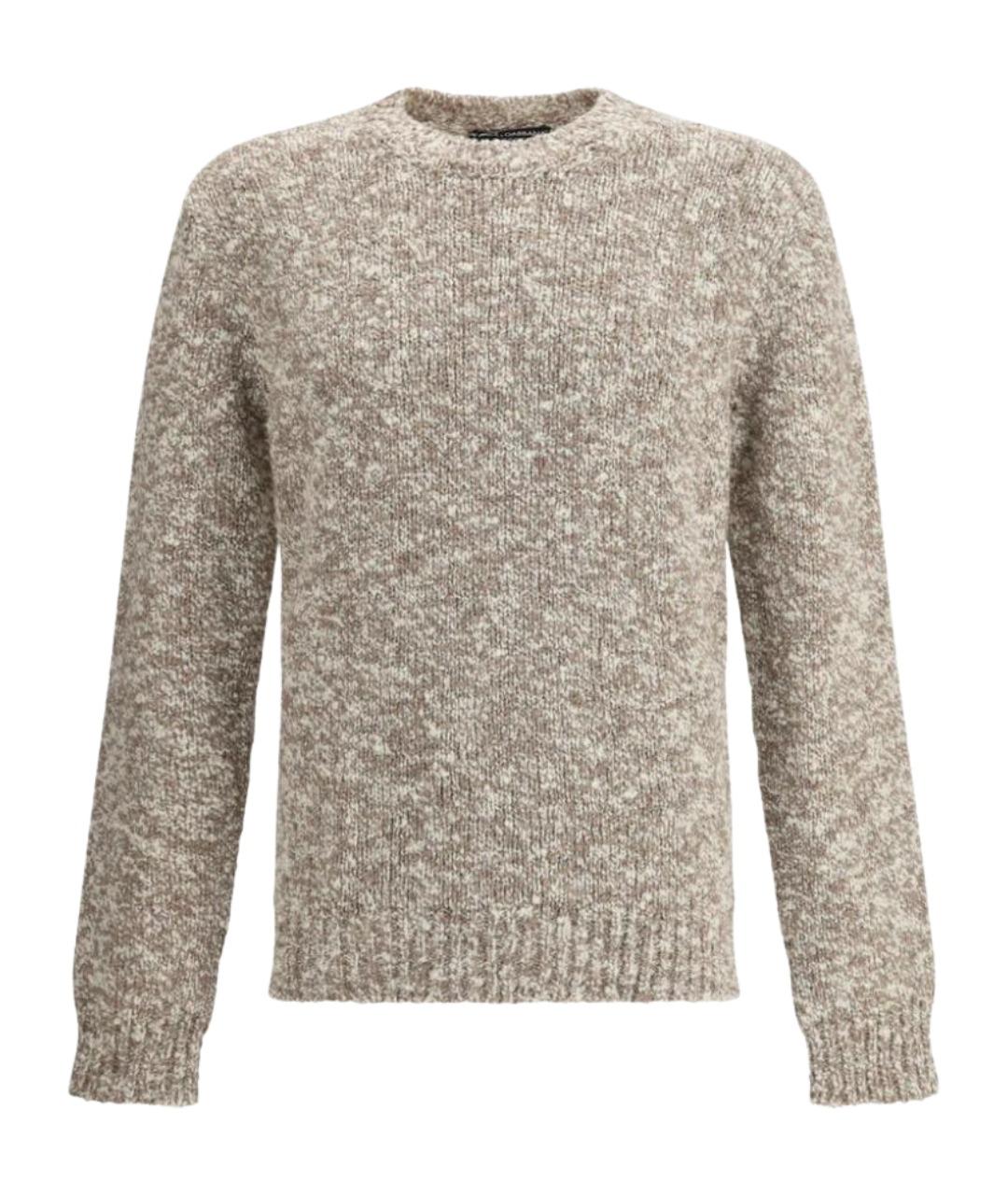 DOLCE&GABBANA Бежевый шерстяной джемпер / свитер, фото 1