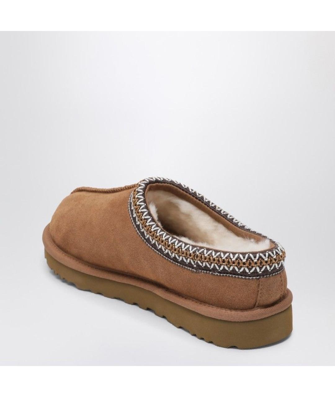 UGG AUSTRALIA Коричневые замшевые низкие ботинки, фото 3