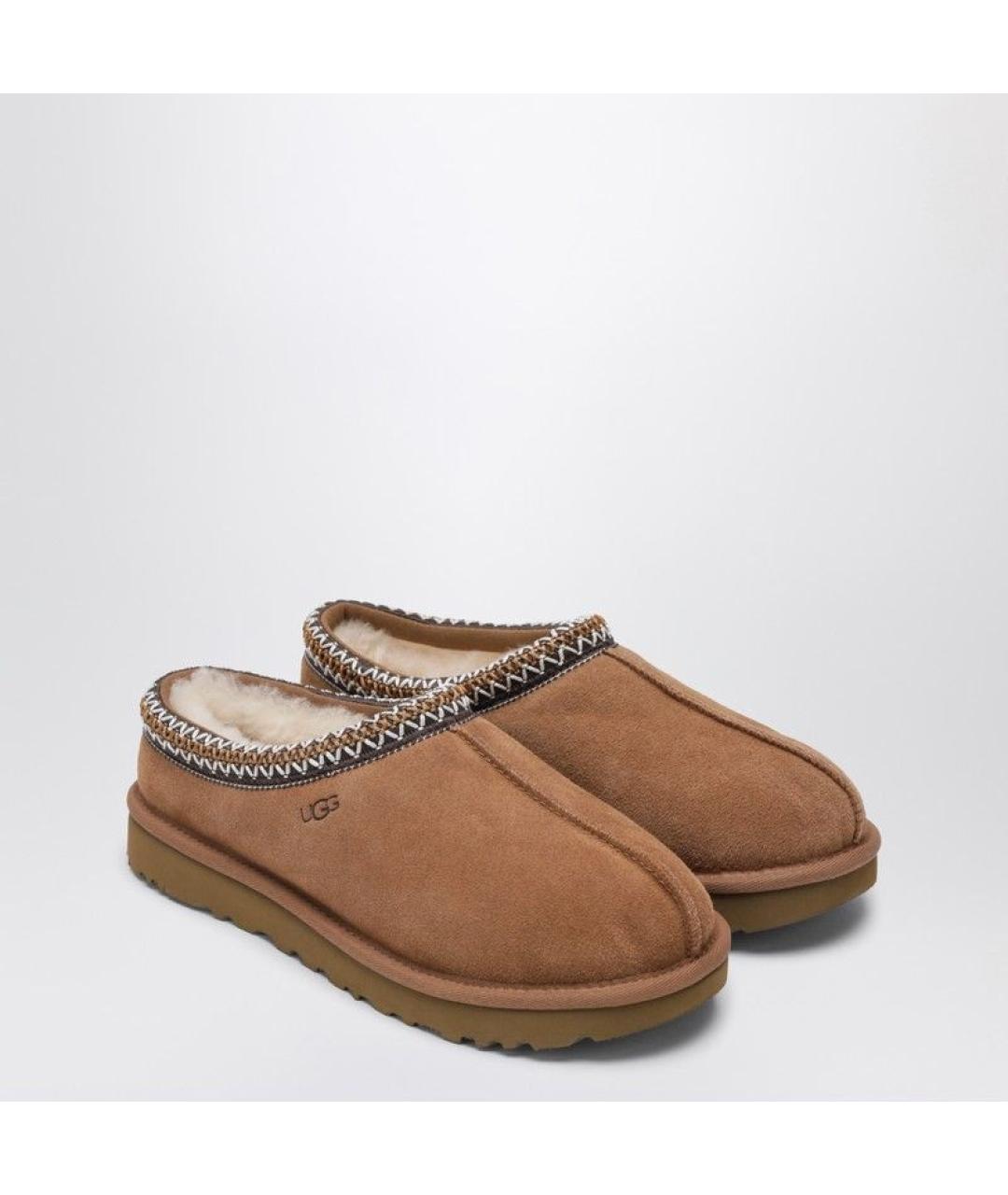 UGG AUSTRALIA Коричневые замшевые низкие ботинки, фото 2