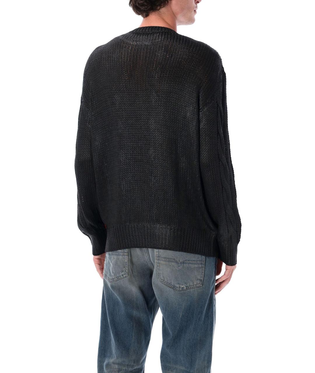 DIESEL Черный полиэстеровый джемпер / свитер, фото 5