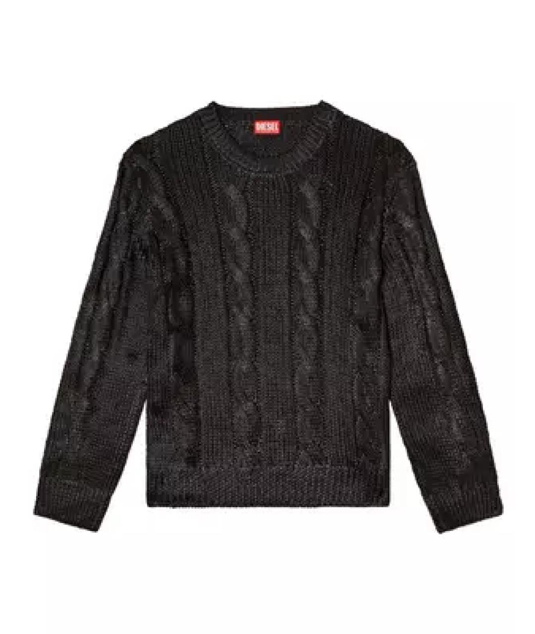 DIESEL Черный полиэстеровый джемпер / свитер, фото 1