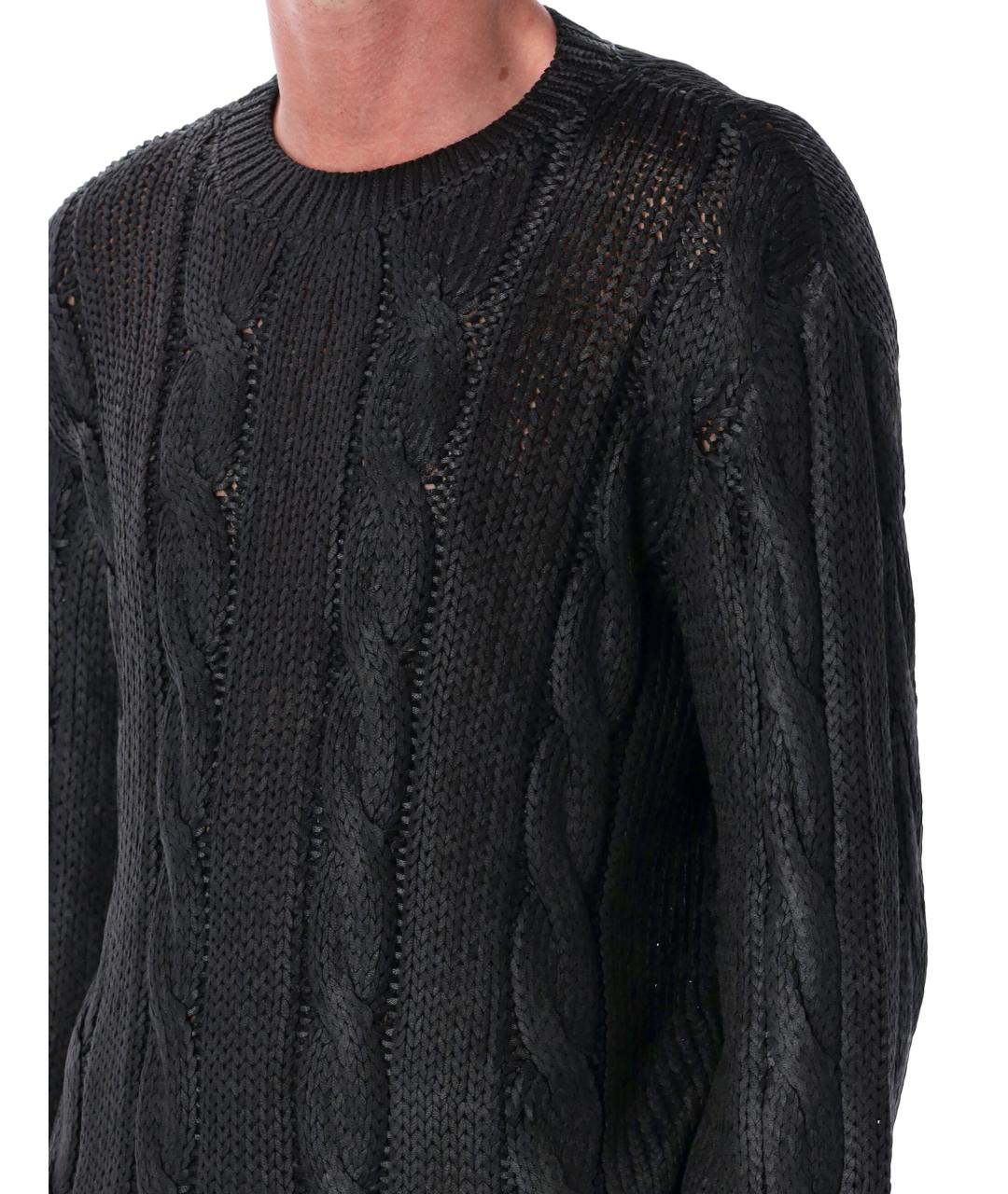 DIESEL Черный полиэстеровый джемпер / свитер, фото 6