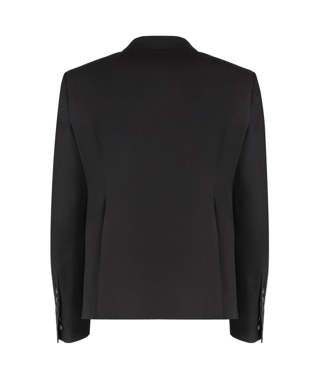 RICK OWENS Черный хлопковый пиджак, фото 2