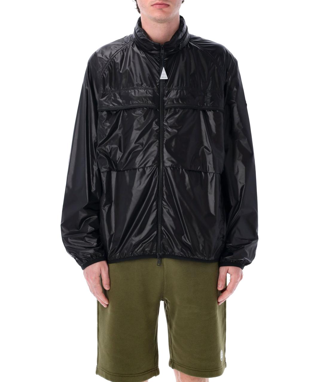 MONCLER Черная полиамидовая куртка, фото 2