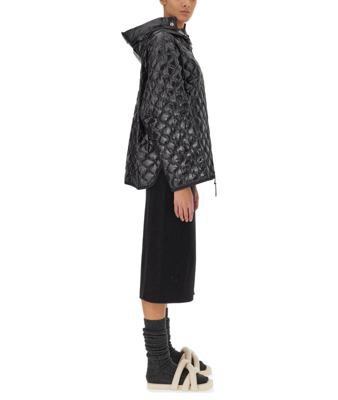 MONCLER Черная полиэстеровая юбка миди, фото 2