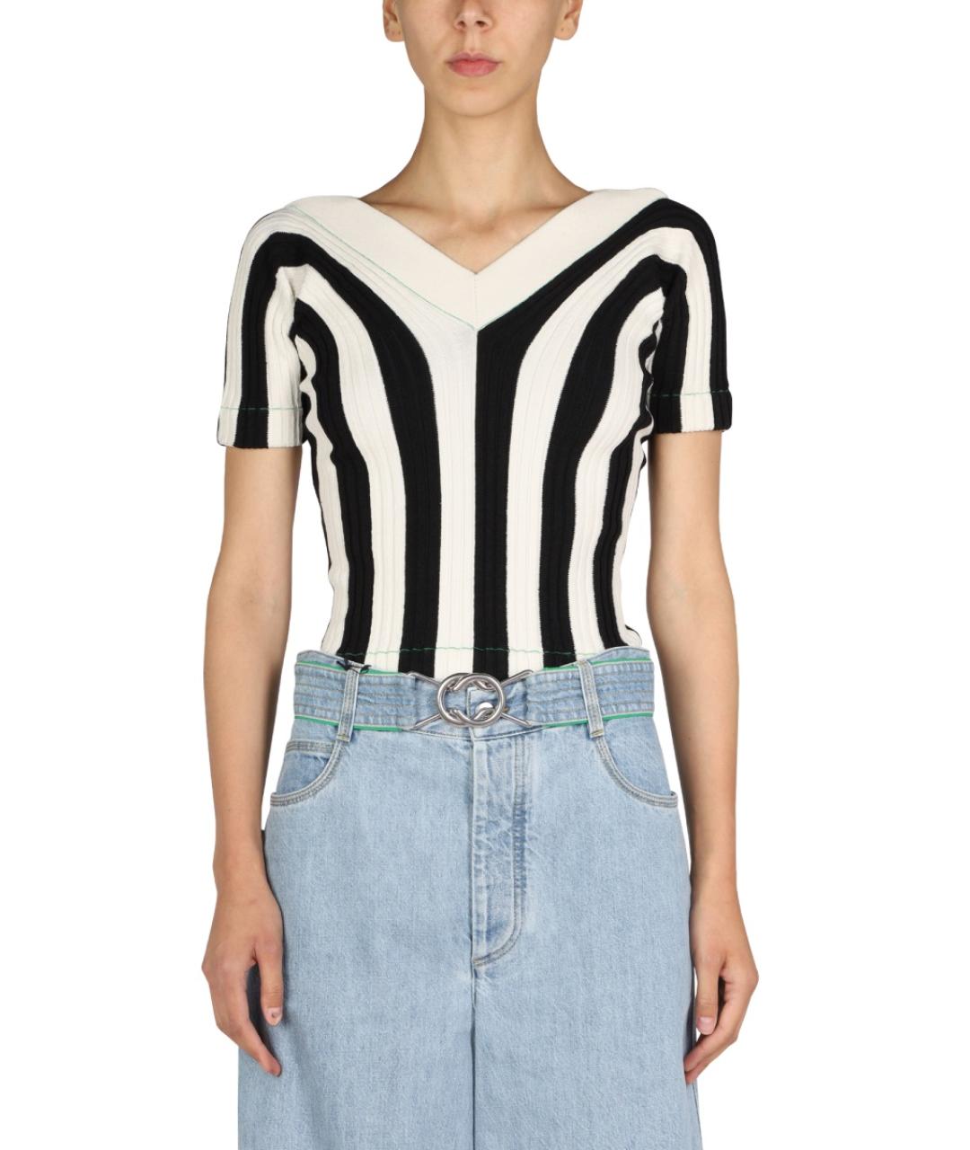 BOTTEGA VENETA Мульти льняная футболка, фото 2