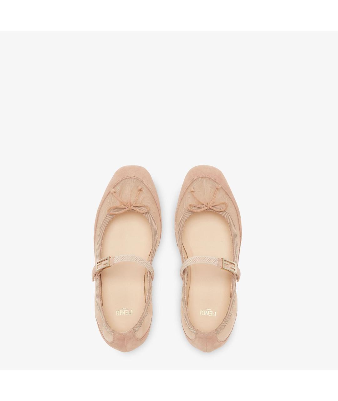 FENDI Розовые балетки, фото 4