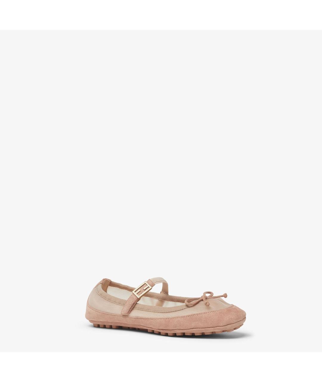 FENDI Розовые балетки, фото 2