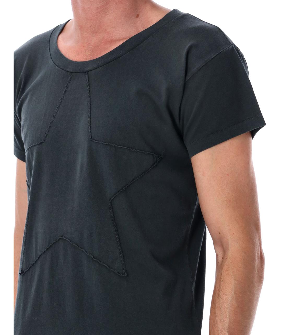 MM6 MAISON MARGIELA Черная хлопковая футболка, фото 3