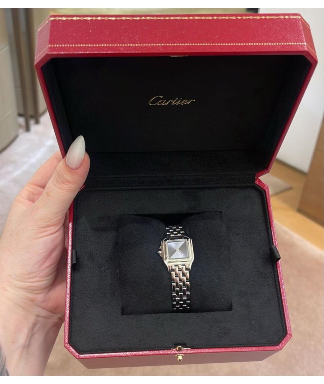 CARTIER Серые металлические часы, фото 2