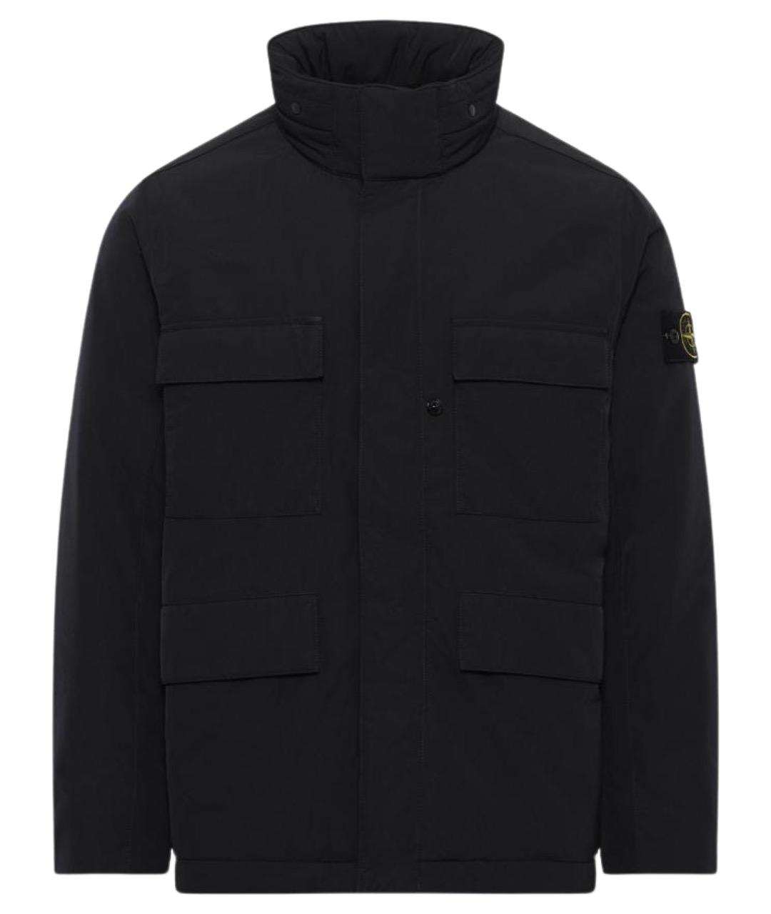 STONE ISLAND Черная полиэстеровая куртка, фото 1