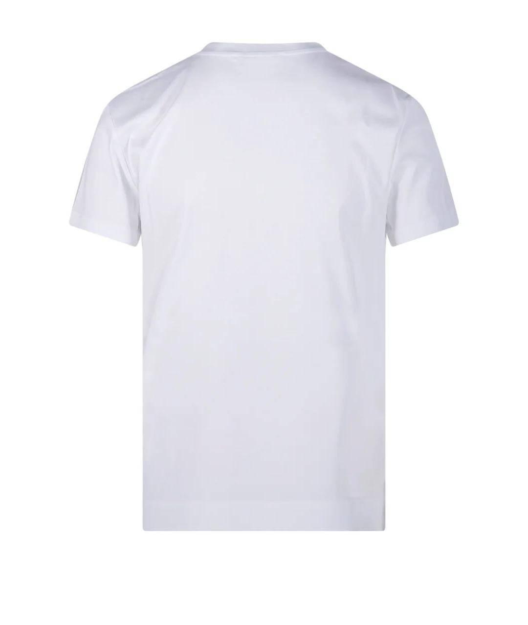 MAX MARA Белая хлопковая футболка, фото 2