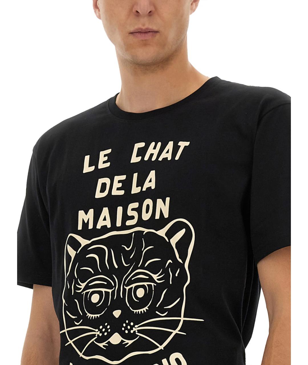 VALENTINO Черная хлопковая футболка, фото 3