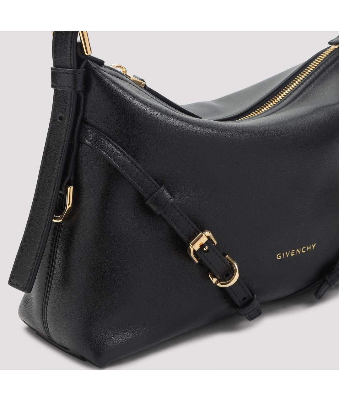GIVENCHY Черная кожаная сумка через плечо, фото 3