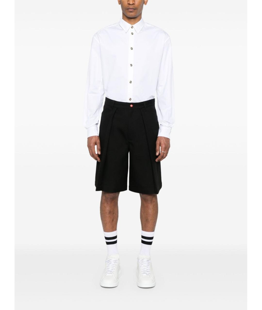 CASABLANCA Черные шерстяные шорты, фото 4