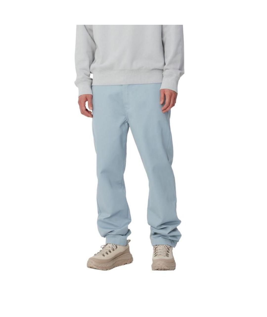 CARHARTT WIP Голубые повседневные брюки, фото 2