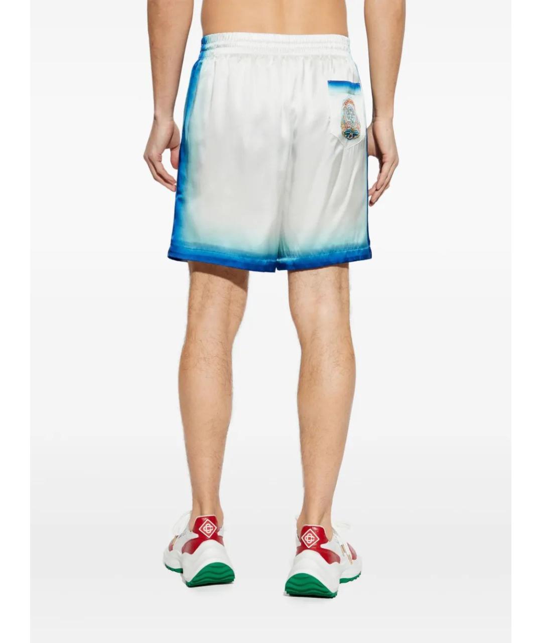 CASABLANCA Белые шелковые шорты, фото 4