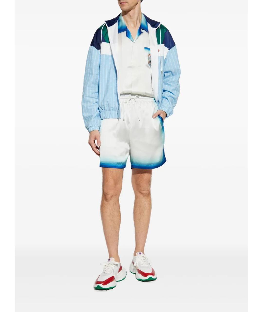 CASABLANCA Белые шелковые шорты, фото 2