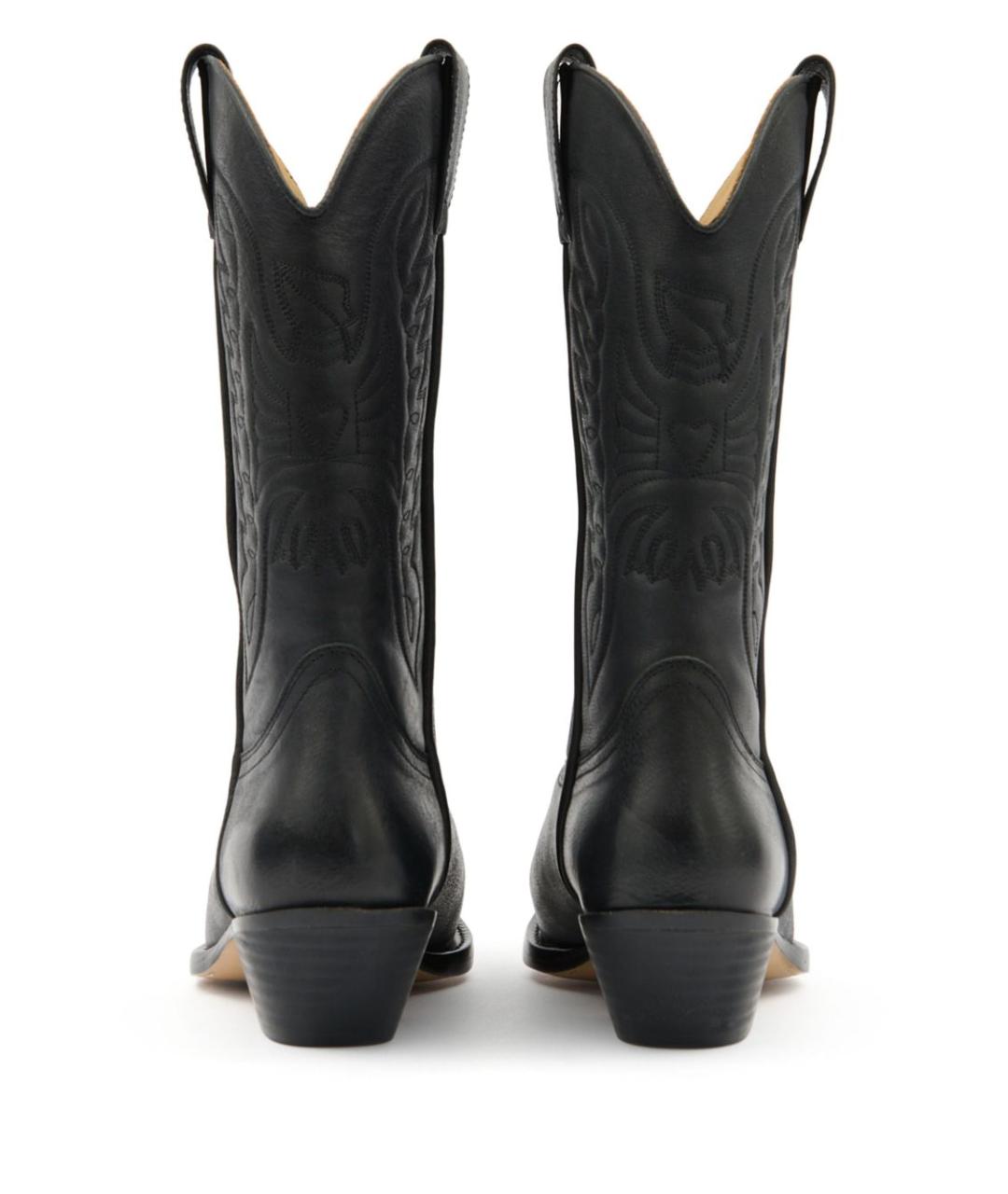 MM6 MAISON MARGIELA Черные кожаные сапоги, фото 5