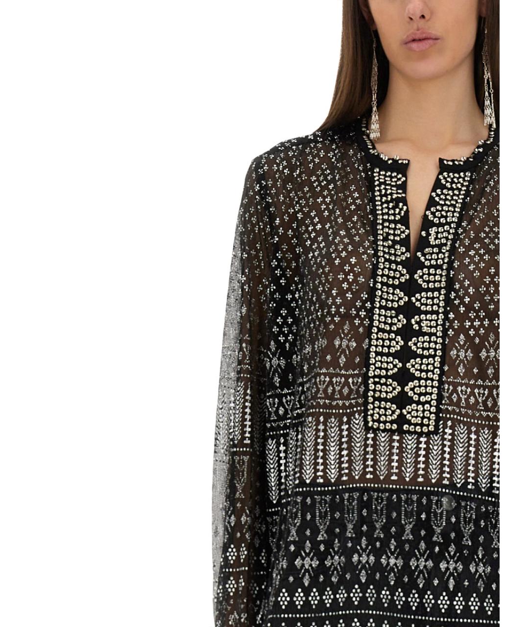 ISABEL MARANT Черная полиэстеровая рубашка, фото 5
