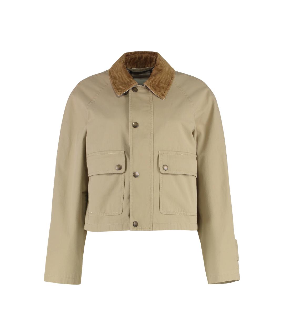 BURBERRY Бежевая хлопковая куртка, фото 1