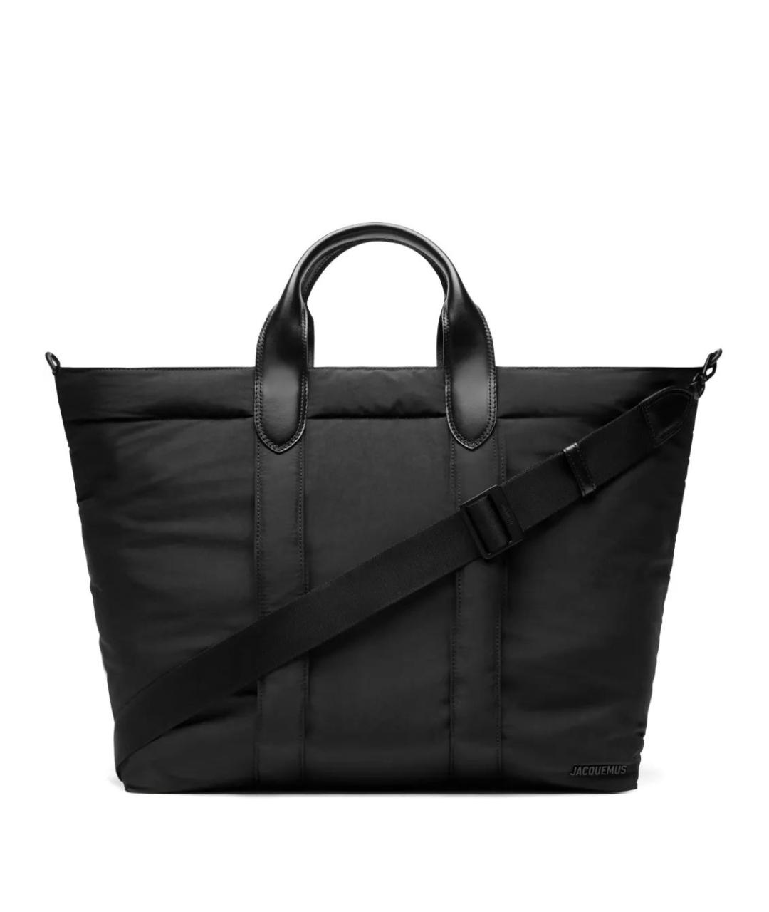 JACQUEMUS Черная синтетическая сумка тоут, фото 1