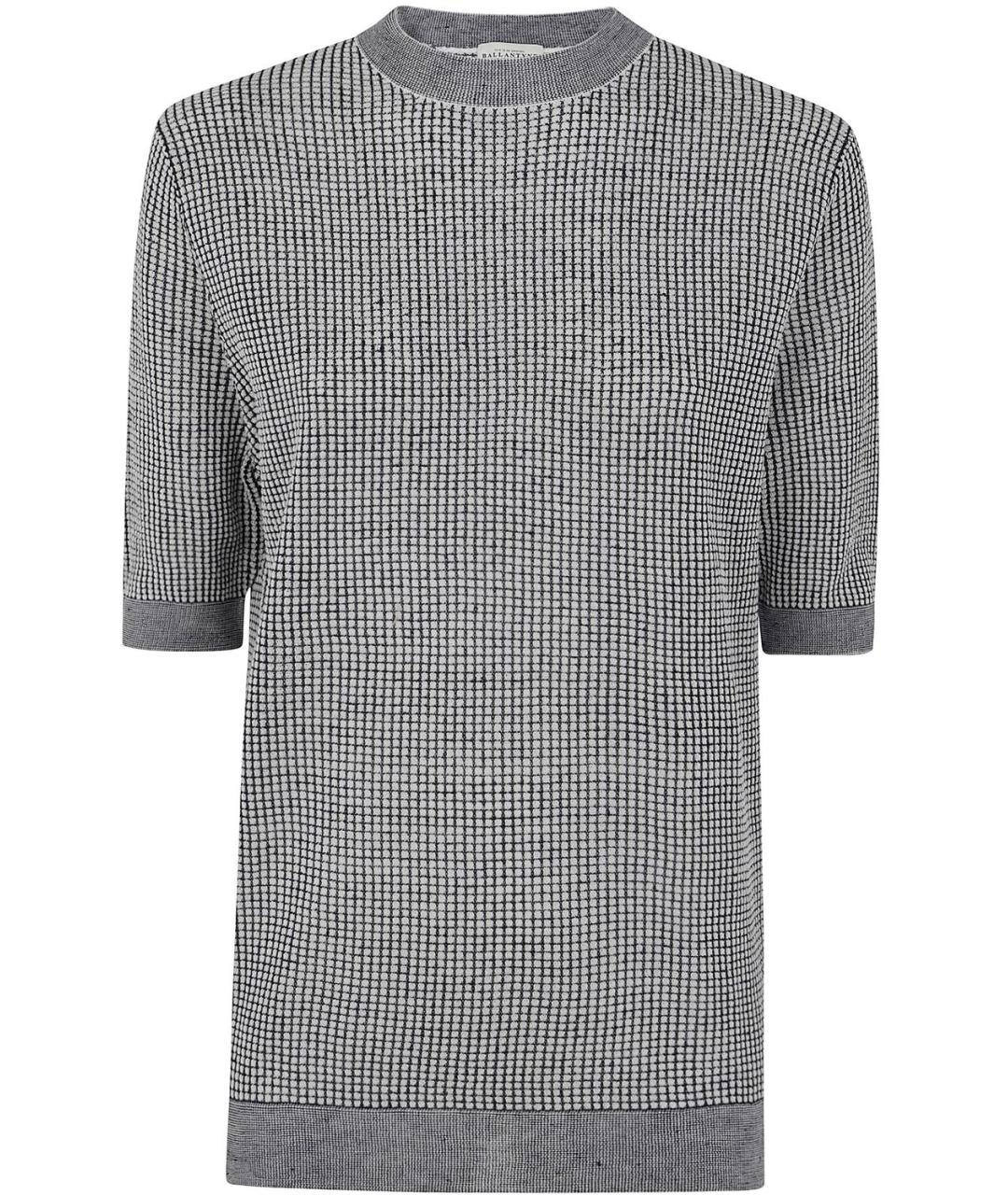 BALLANTYNE Серый хлопковый джемпер / свитер, фото 1