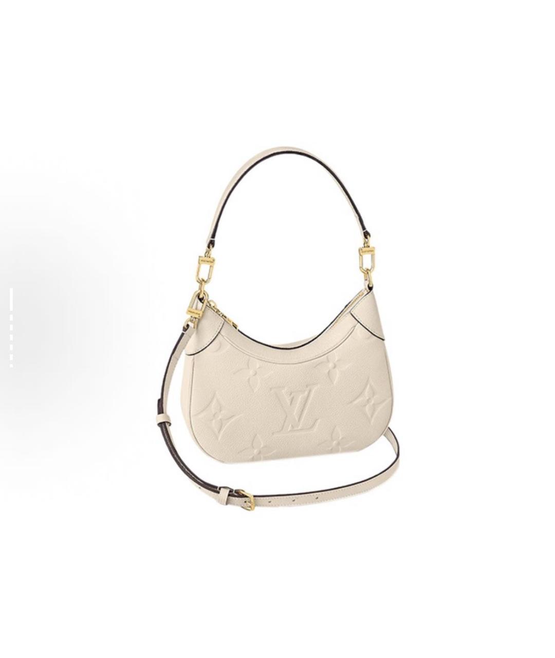 LOUIS VUITTON Бежевая кожаная сумка с короткими ручками, фото 1