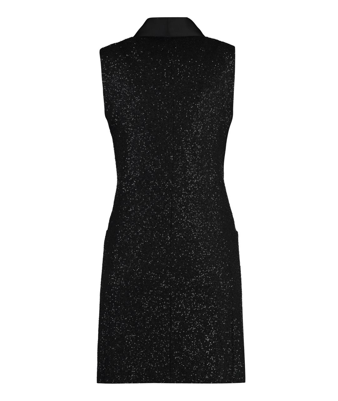 MAX MARA Черное полиэстеровое коктейльное платье, фото 2